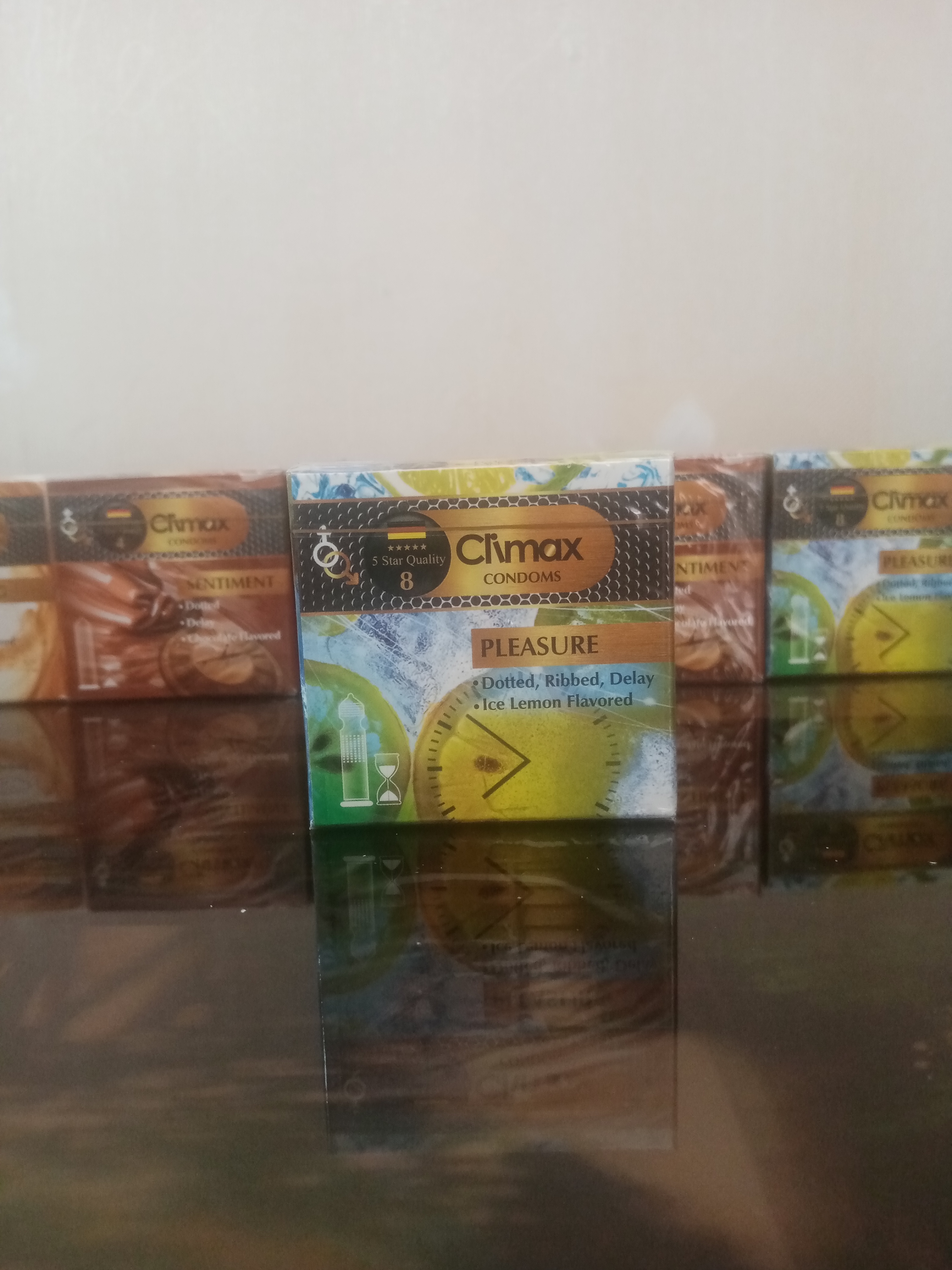 کاندوم  خاردار و شیاردار کلایمکس 3 عددی